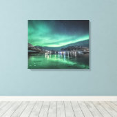 Noorderlicht Canvas Afdruk (Insitu (Houten vloer))