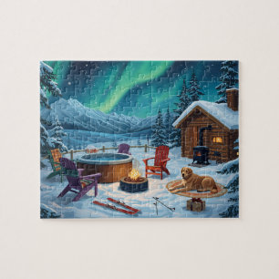 Noorderlicht Hottub Cabin Hond Legpuzzel