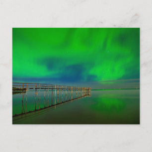 Noorderlicht   Lake Winnipeg Canada, Manitoba Briefkaart
