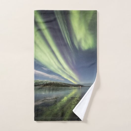 Noorderlicht Noorwegen badhanddoek Handdoek (Handdoek)