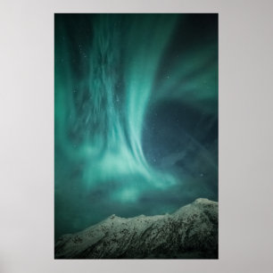 Noorderlicht Noorwegen Poster