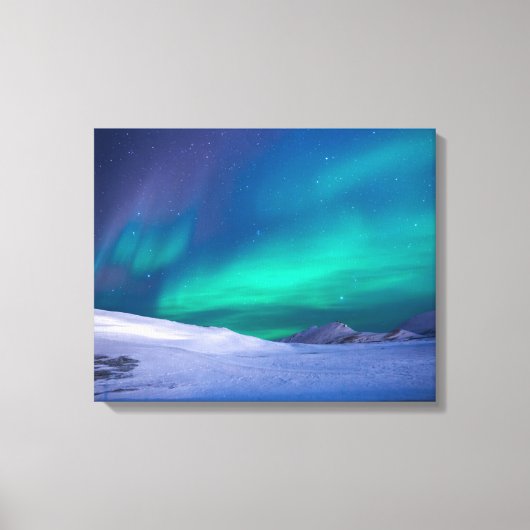 noorderlicht omwikkelde canvas afdruk (Voorkant)
