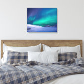noorderlicht omwikkelde canvas afdruk (Insitu (Slaapkamer))