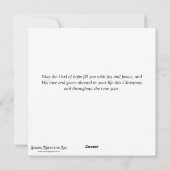 Noorderlicht Polar Beren Christelijk Kerst Feestdagenkaart (Achterkant)