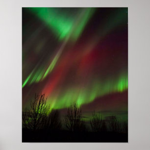 Noorderlicht Scandinavië, IJsland Poster