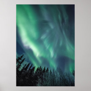 Noorderlicht Scandinavië Poster