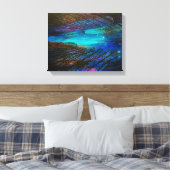 Noorderlicht schilderij canvas afdruk (Insitu (Slaapkamer))