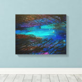 Noorderlicht schilderij canvas afdruk (Insitu (Houten vloer))