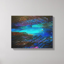 Noorderlicht schilderij canvas afdruk