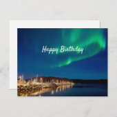 Noorderlicht Verjaardag Briefkaart (Voorkant / Achterkant)