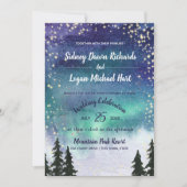 Noorderlicht Waterverf sterrenhemel Kaart (Voorkant)