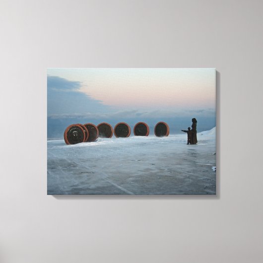 Noordkaap, Noorwegen Canvas Afdruk (Voorkant)