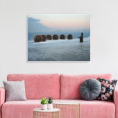 Noordkaap, Noorwegen Canvas Afdruk (Insitu (Woonkamer))
