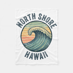 Noordkust Oahu Hawaï Souvenir Surfen Hawaïaans Fleece Deken