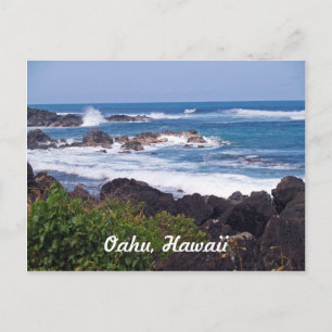 Noordkust op het eiland Oahu in Hawaii Briefkaart