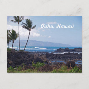 Noordkust op het eiland Oahu in Hawaii Briefkaart
