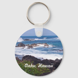 Noordkust op het eiland Oahu in Hawaii Sleutelhanger