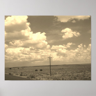 Noordoost-Arizona (filter Sepia) Poster
