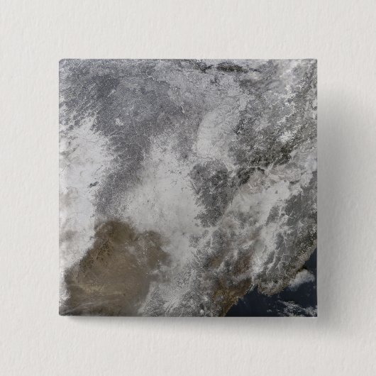 Noordoost-China Vierkante Button 5,1 Cm (Voorkant)