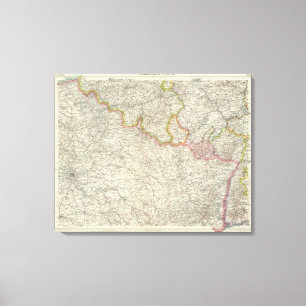 Noordoost-Frankrijk Canvas Afdruk
