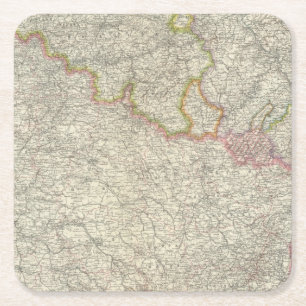 Noordoost-Frankrijk Vierkante Kartonnen Onderzetter