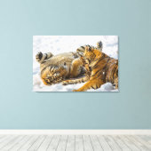 Noordoost-tijger Canvas Afdruk (Insitu (Houten vloer))