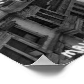 Noordoost Uitzicht van de Main St. van Baker Bldg Poster (Hoek)