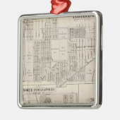 noordoostelijk deel van Indianapolis Metalen Ornament (Links)