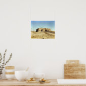 Noordoostelijke façade van de ziggurat, c.2100 BC Poster (Keuken)