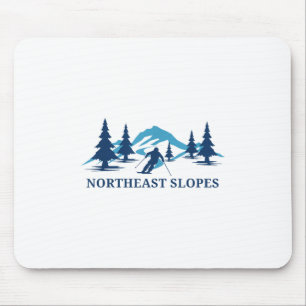 Noordoostelijke Slopes Vermont Ski Resort Skiër _ Muismat