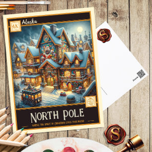 Noordpool, Alaska    BRIEFKAART