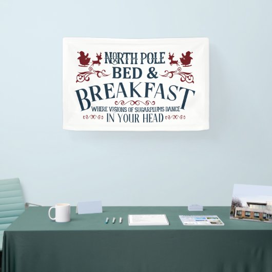Noordpool Bed Breakfast Kerstmis Spandoek (Beurs)