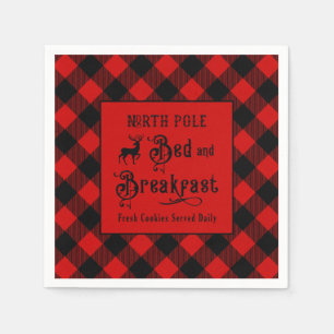 Noordpool Bed en ontbijt Kerstmis Servet