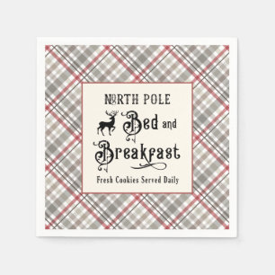 Noordpool Bed en ontbijt Kerstmis Servet