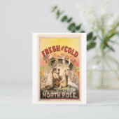 Noordpool BEER Ice COLD reclame Briefkaart (Staand voorkant)