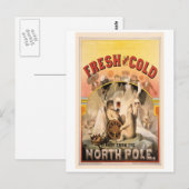 Noordpool BEER Ice COLD reclame Briefkaart (Voorkant / Achterkant)