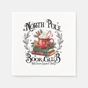 Noordpool Boekclub Heet Chocolade Kerstmis Servet