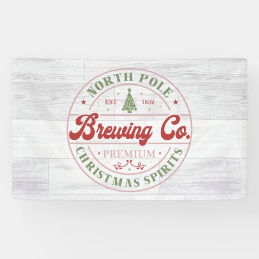 Noordpool Brewing Company kerst lounge Spandoek (Horizontaal)