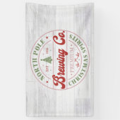 Noordpool Brewing Company kerst lounge Spandoek (Verticaal)