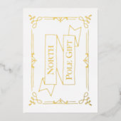 Noordpool cadeaubon Wit &  Folie Feestdagenkaart (Voorkant)