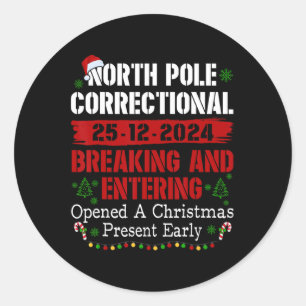 Noordpool Correctional Breaking and Entering Open Ronde Sticker