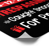 Noordpool Correctional Tresping betrapt op snuffel Poster (Hoek)