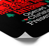 Noordpool Correctionele borgtocht ontkend breken e Poster (Hoek)