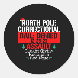 Noordpool Correctionele Giving Rudolph Matching Fa Ronde Sticker