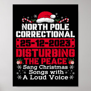 Noordpool correctionele zong kerstliedjes met poster