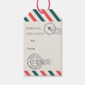 Noordpool Express | Kerstluchtpost Cadeaulabel (Voorkant)