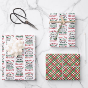 Noordpool Express Levering Gepersonaliseerde Kerst Inpakpapier Vel