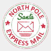 noordpool express levering ronde sticker (Voorkant)