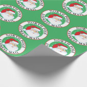 Noordpool Express Mail Kerstmis Winking Santa Cadeaupapier (Hoek)