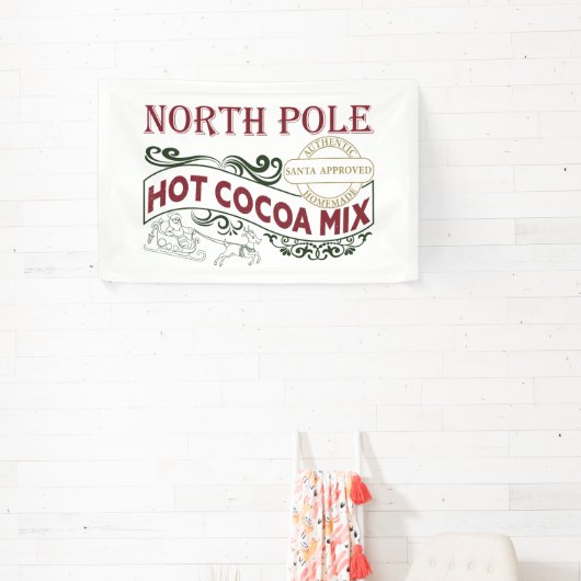 Noordpool Hot Cocoa Mix Kerstfeest Spandoek (Insitu)